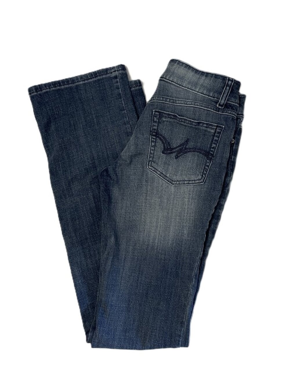 Wrangler Jeans Women's Sz 3/36 Bootcut Blue Mid Rise 09MWZMB Med Wash Stretch
